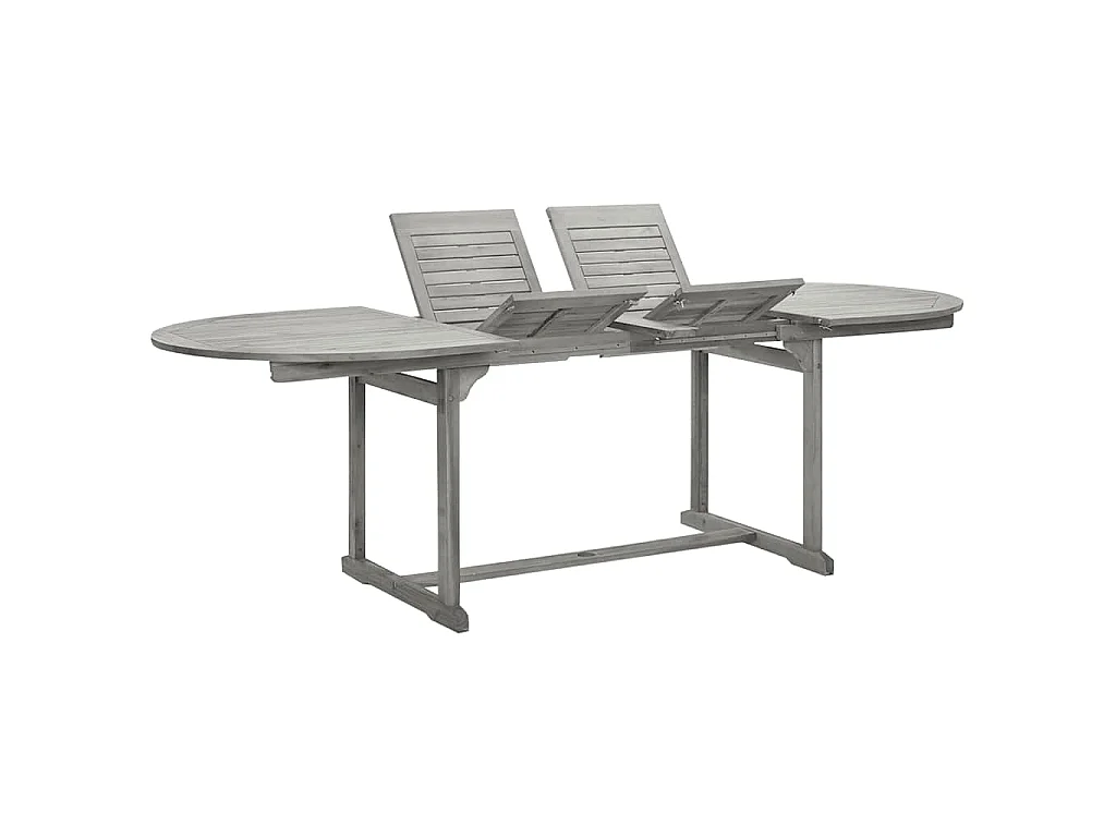 Tavolo da Pranzo per Esterni (160-240)x100x75cm Massello Acacia