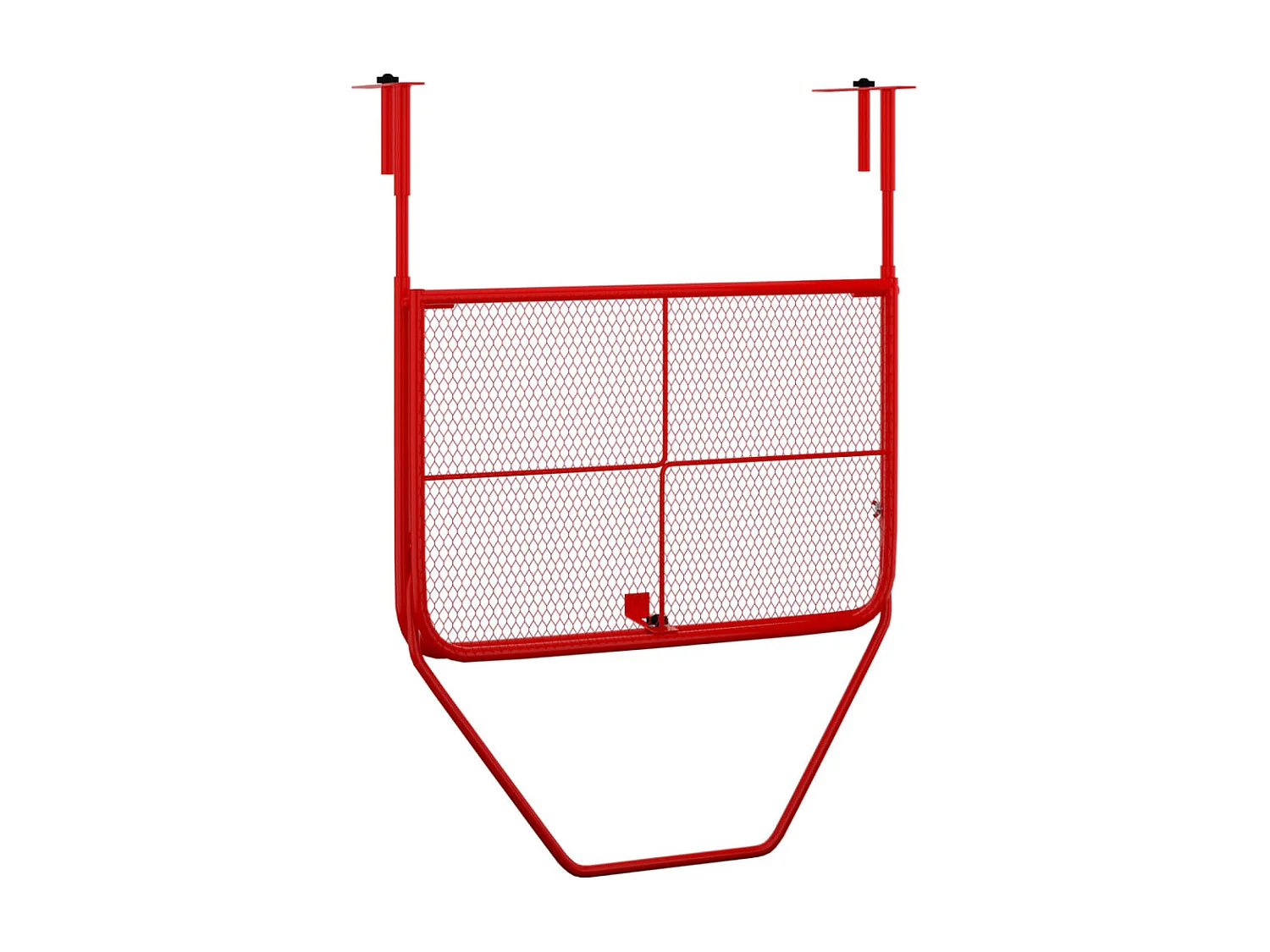 Mesa para varanda 60x40 cm aço vermelho