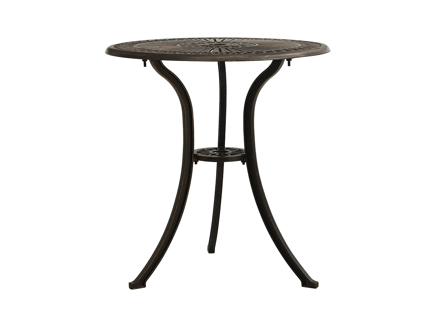 Table de jardin Bronze 62x62x65 cm Aluminium coulé