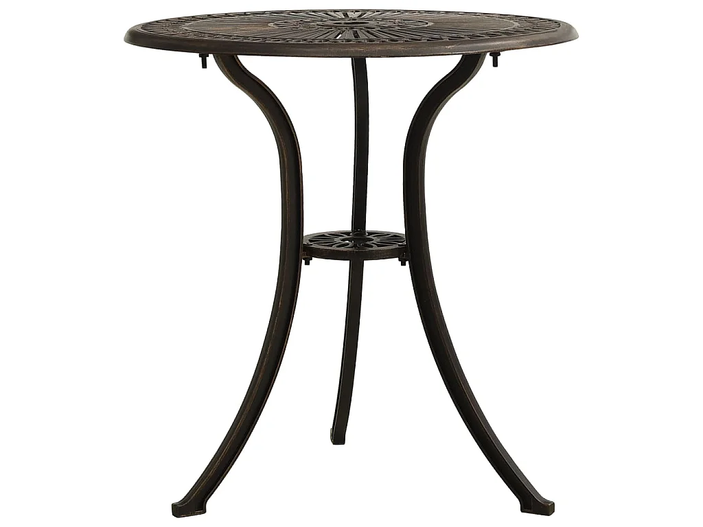 Table de jardin Bronze 62x62x65 cm Aluminium coulé