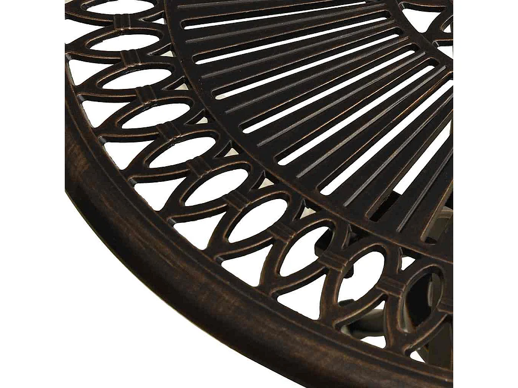 Table de jardin Bronze 62x62x65 cm Aluminium coulé