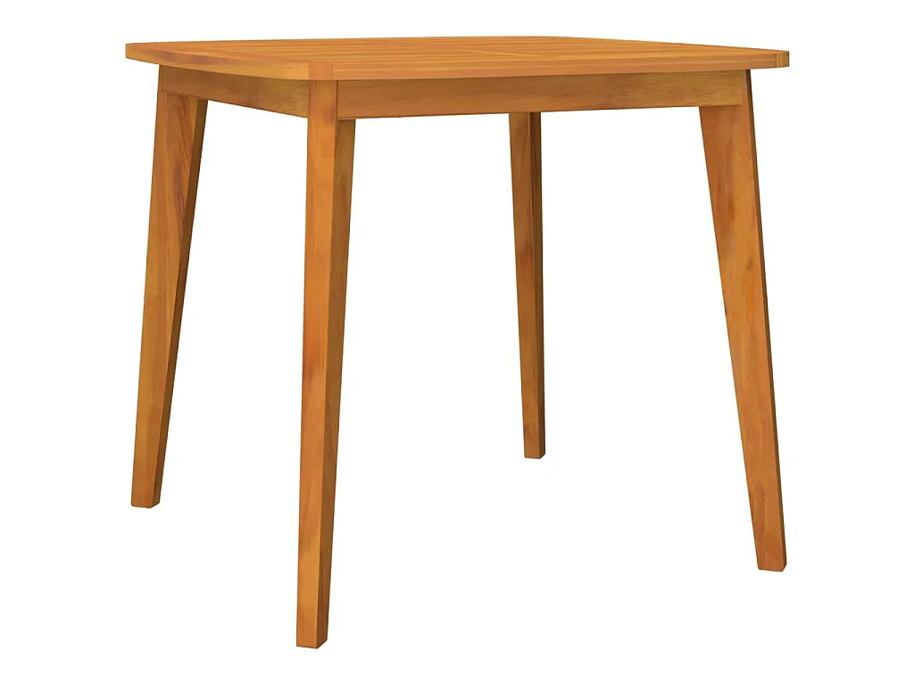 Tavolo da Giardino 85x85x75 cm Legno Massello di Acacia