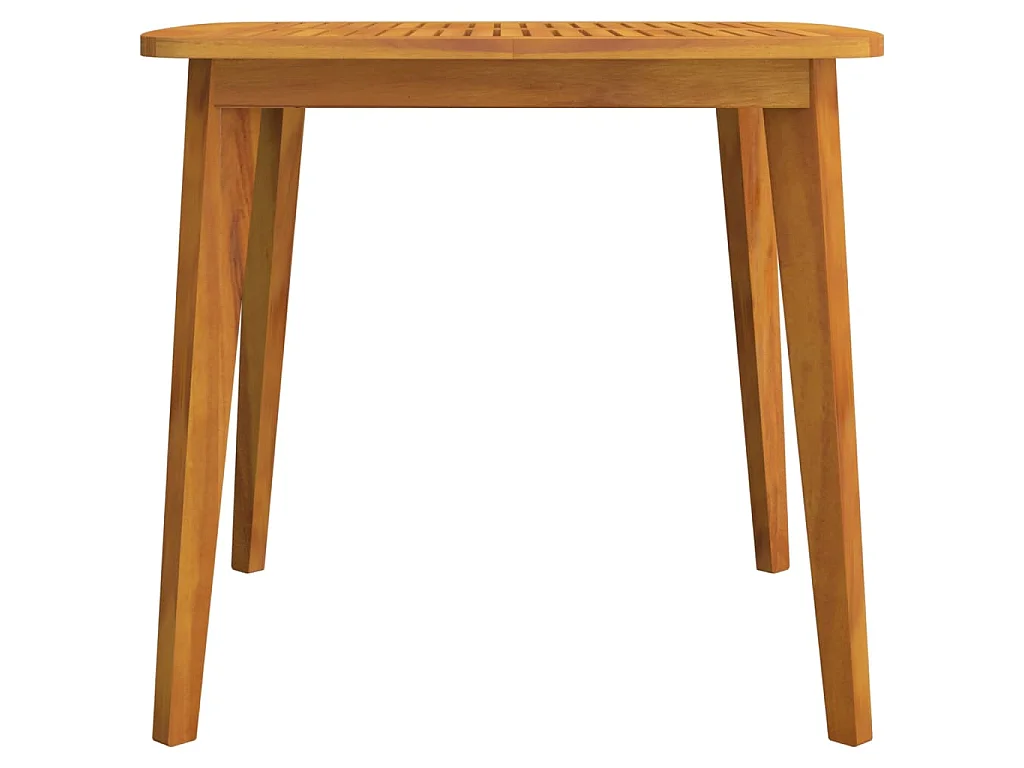 Tavolo da Giardino 85x85x75 cm Legno Massello di Acacia