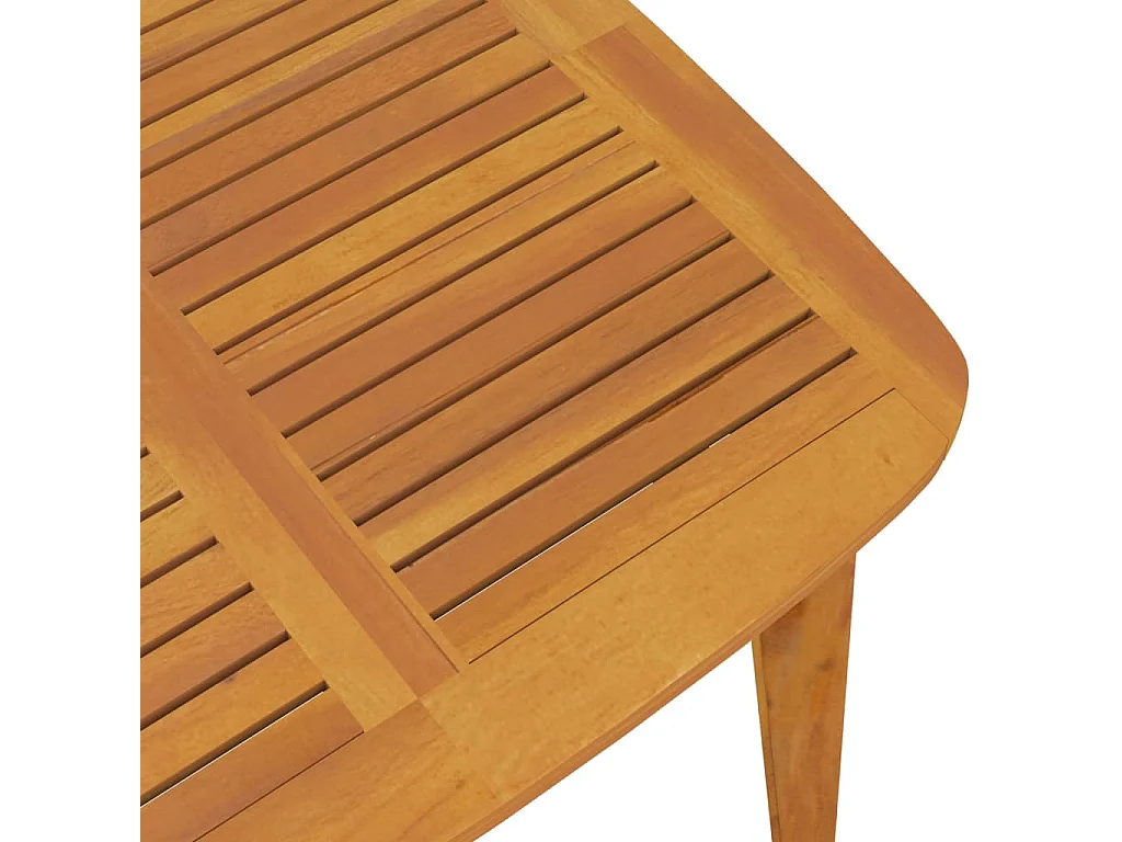 Tavolo da Giardino 85x85x75 cm Legno Massello di Acacia