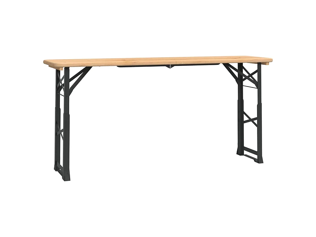 Biertafel inklapbaar 170x50x75/105 cm massief vurenhout