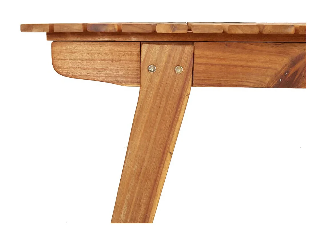 Tavolo da Giardino 150x90x75 cm Legno Massello di Acacia