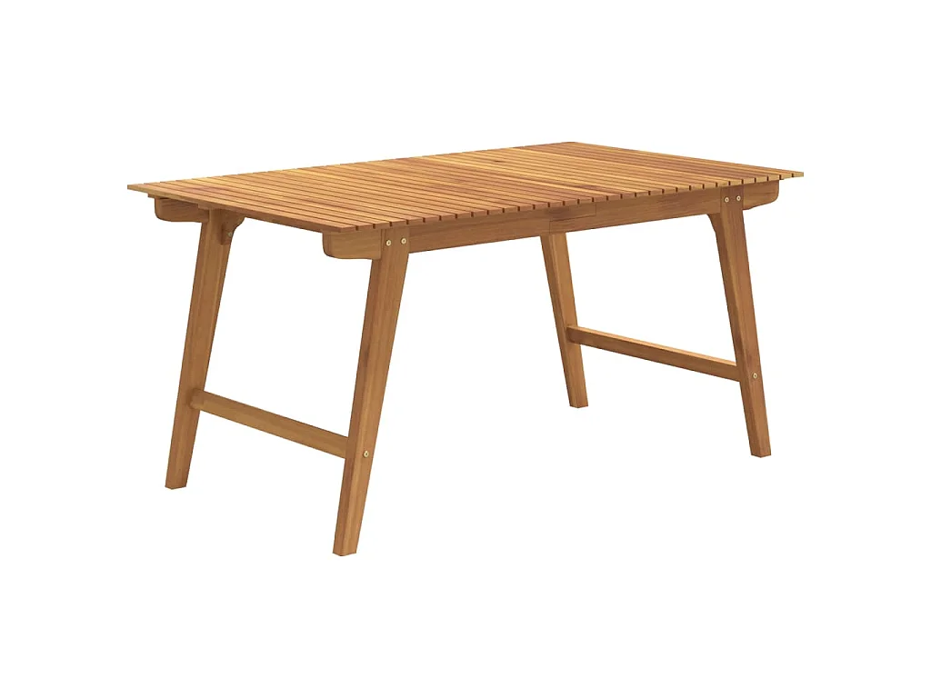 Table de jardin 150x90x75 cm Bois d'acacia solide