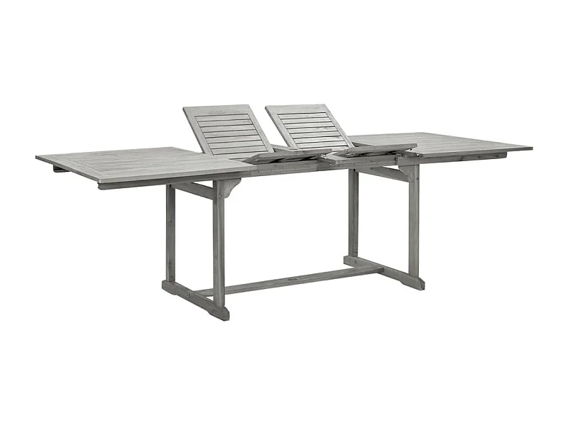 Garten-Esstisch (160-240)x100x75 cm Massivholz Akazie