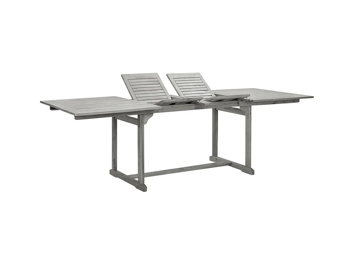 Tavolo da Pranzo per Esterni (160-240)x100x75cm Massello Acacia