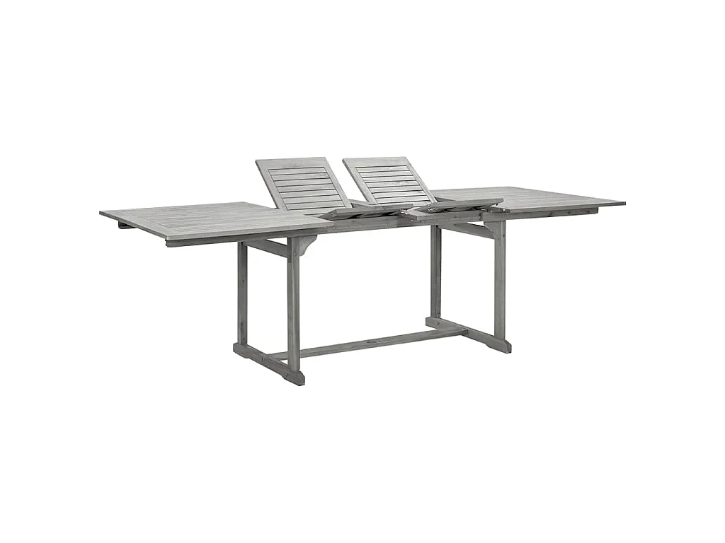 Tavolo da Pranzo per Esterni (160-240)x100x75cm Massello Acacia