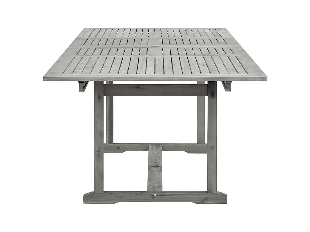 Tavolo da Pranzo per Esterni (160-240)x100x75cm Massello Acacia