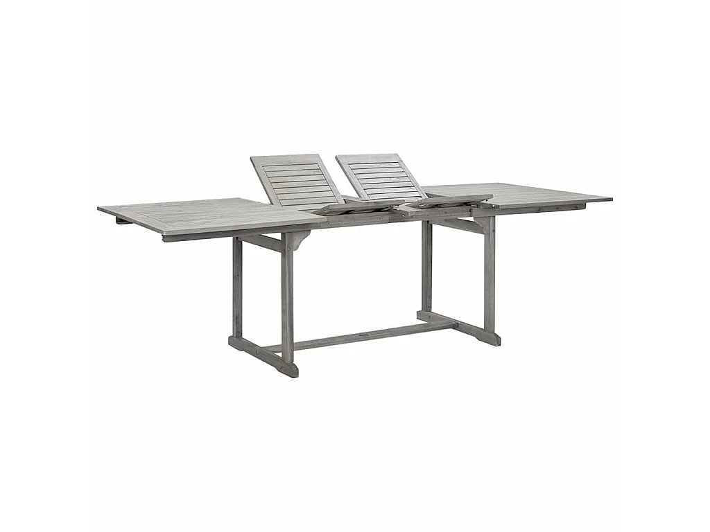 Table à dîner de jardin (160-240)x100x75cm Bois d'acacia massif