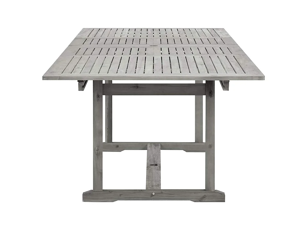 Table à dîner de jardin (160-240)x100x75cm Bois d'acacia massif