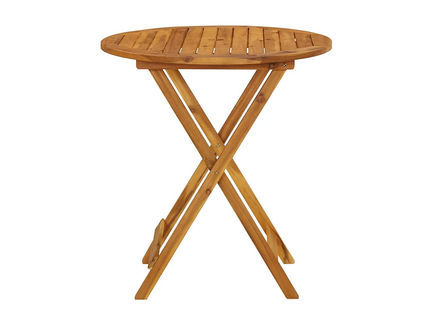 Klappbarer Gartentisch 70 cm Massivholz Akazie