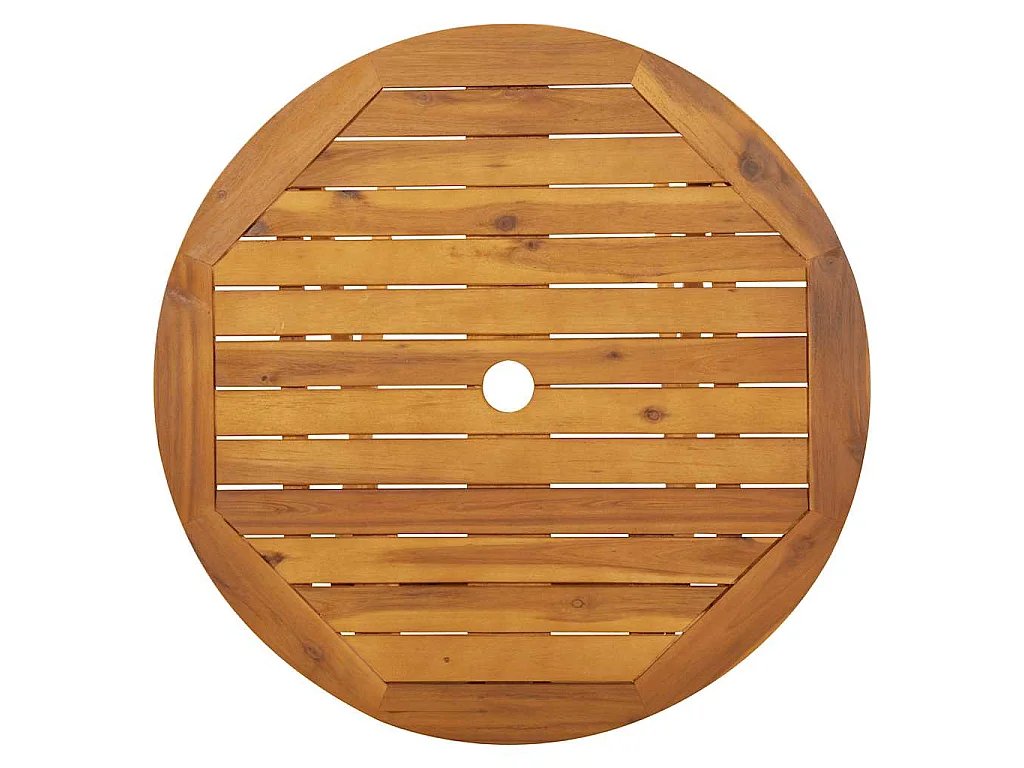 Tavolo da Giardino Pieghevole 70 cm in Massello di Acacia