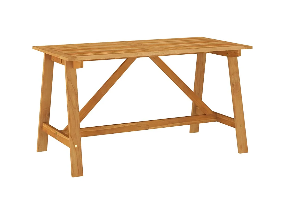 Table à manger de jardin 140x70x73,5 cm Bois d'acacia massif