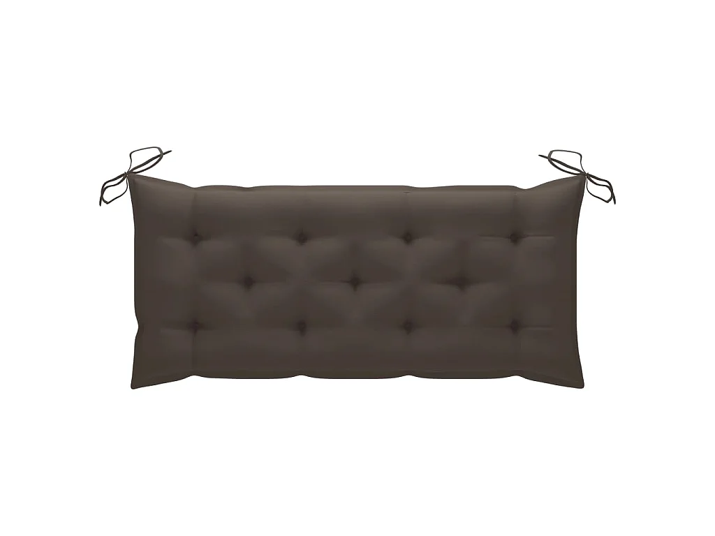 Banc de jardin avec coussin 120 cm Bambou