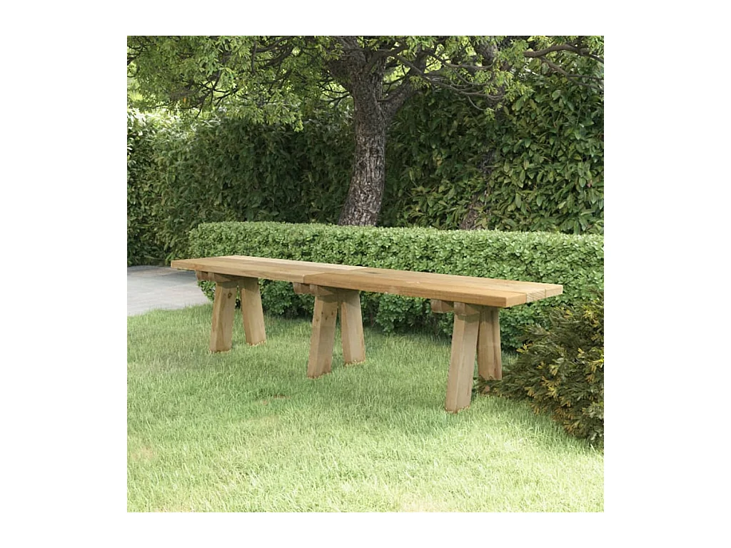 Banc de jardin 160 cm bois de pin massif imprégné