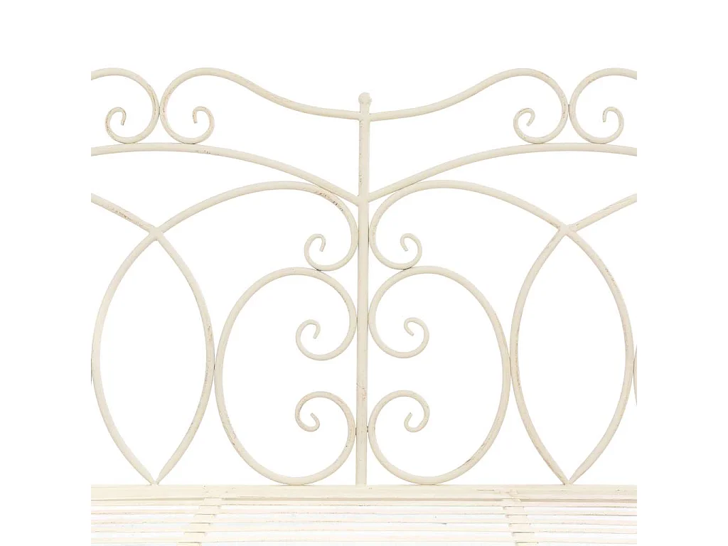 Tuinbank 104 cm ijzer antiekwit