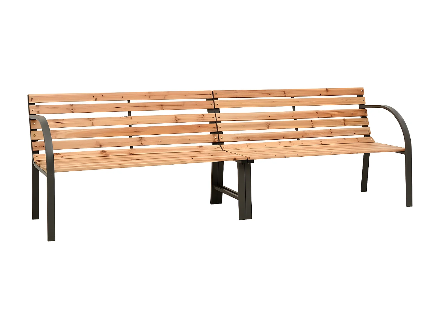 Banc double de jardin 225 cm Bois de sapin massif