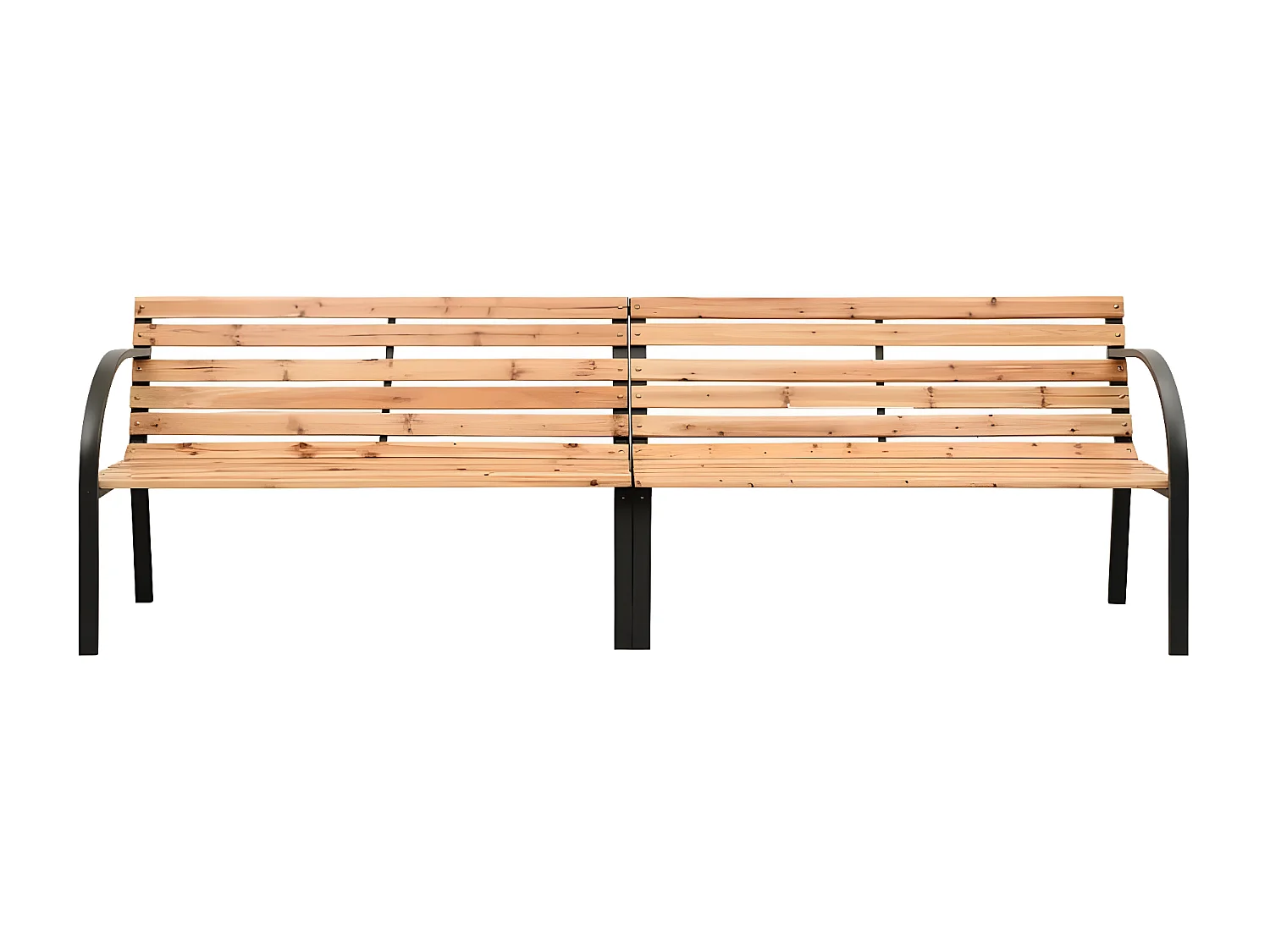 Banc double de jardin 225 cm Bois de sapin massif