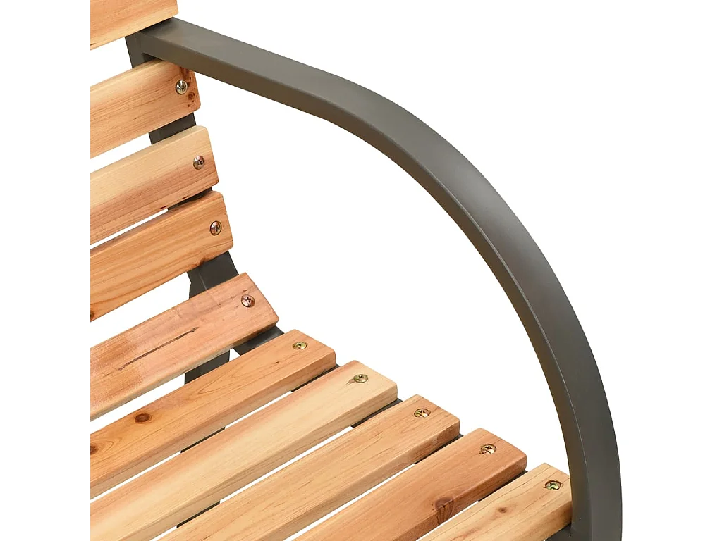 Banc double de jardin 225 cm Bois de sapin massif