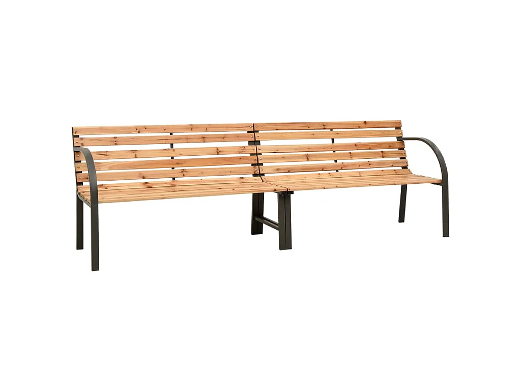 Doppel-Gartenbank 225 cm Massivholz Tanne