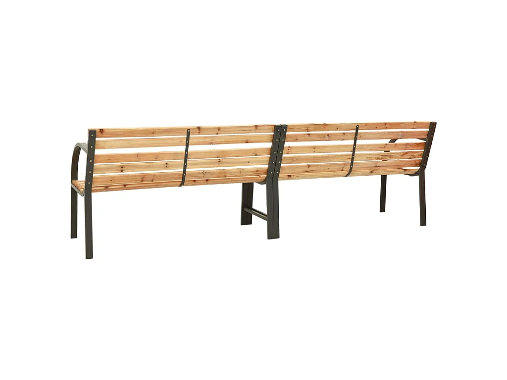 Doppel-Gartenbank 225 cm Massivholz Tanne