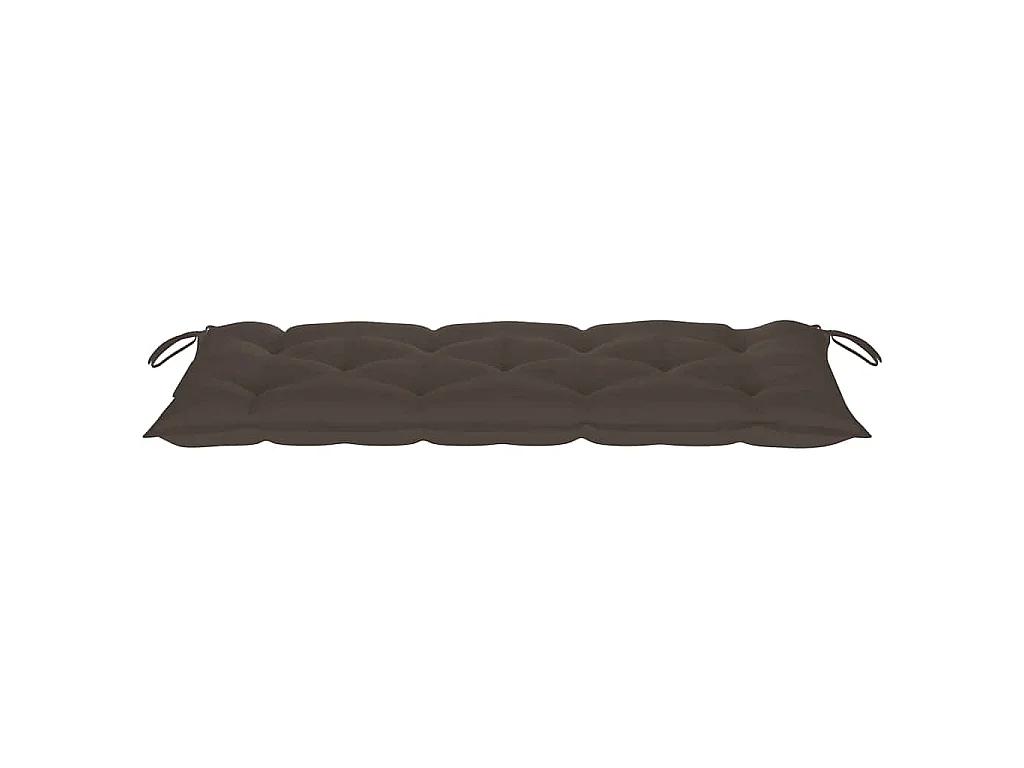 Banc de jardin pliable avec coussin 118 cm Bambou