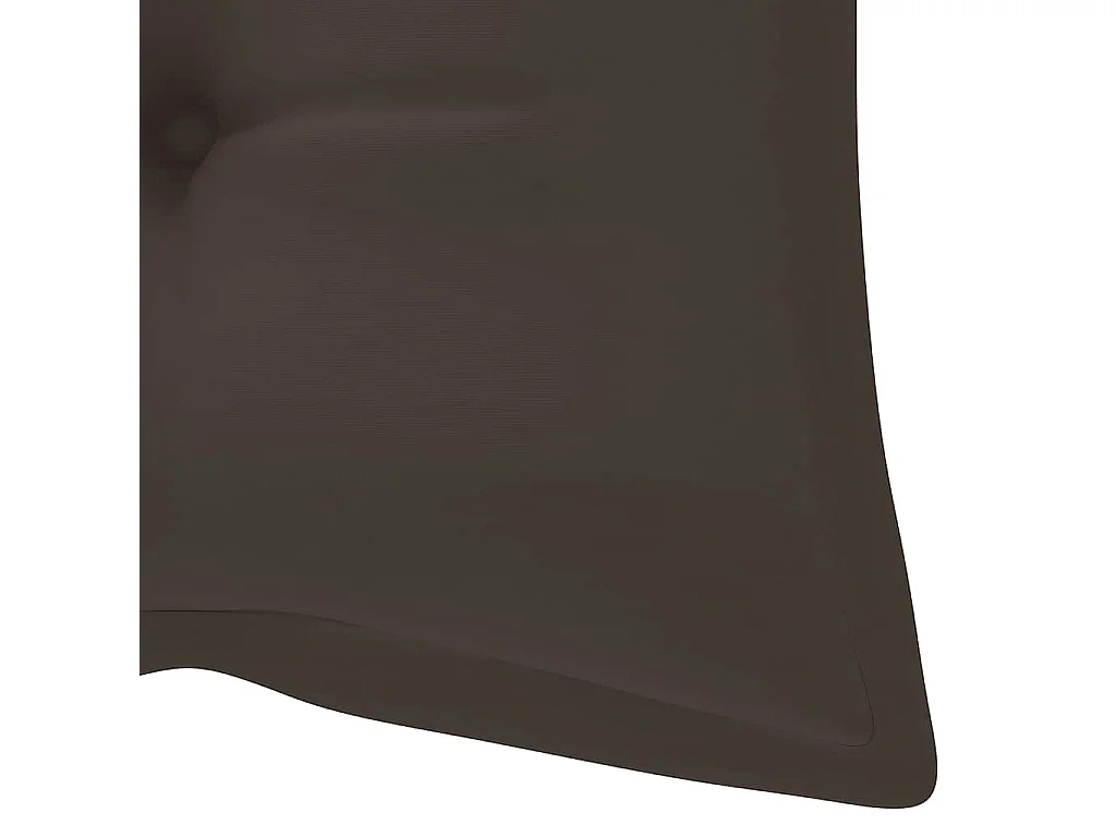 Banc de jardin pliable avec coussin 118 cm Bambou