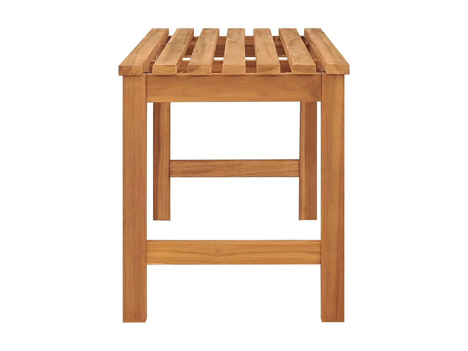 Gartenbank 114 cm Massivholz Teak