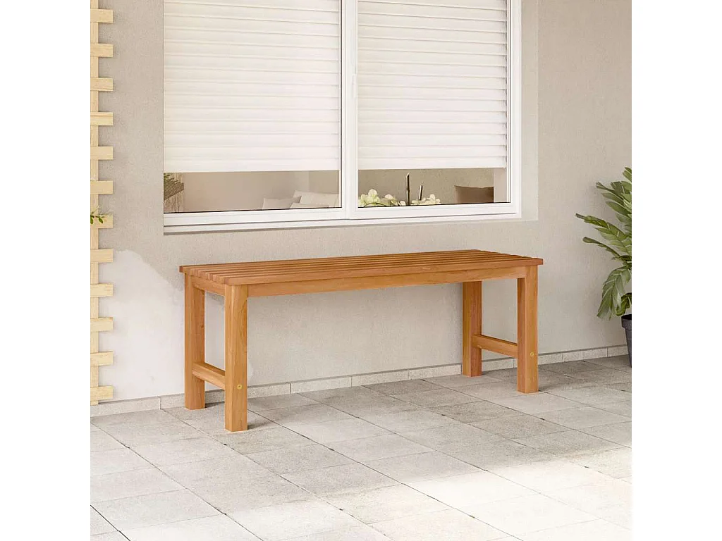 Tuinbank 114 cm massief teakhout