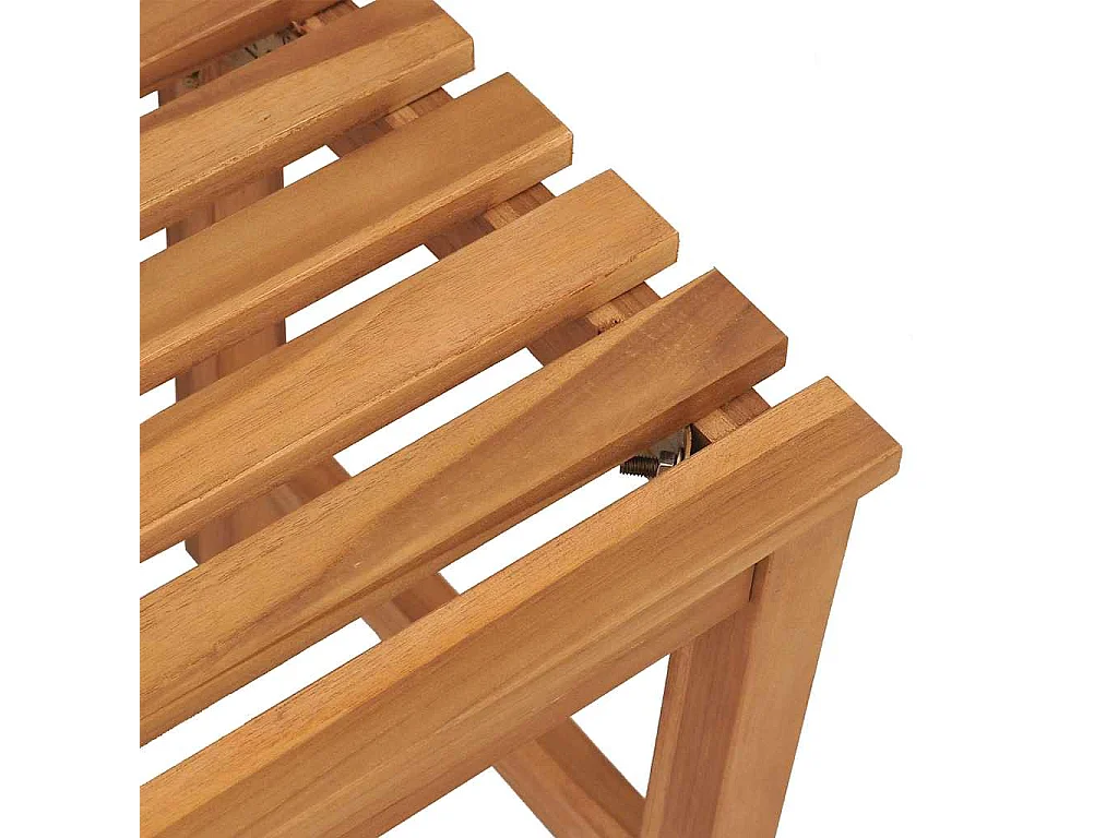 Panchina da Giardino 114 cm in Legno Massello di Teak