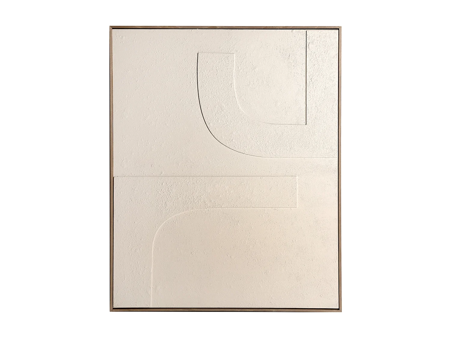 Tableau en toile blanc cassé 80x5x100 cm