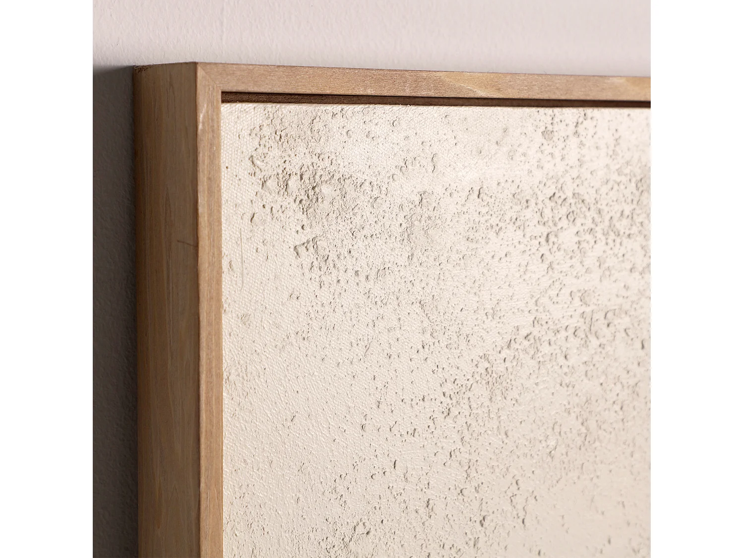 Tableau en toile blanc cassé 80x5x100 cm