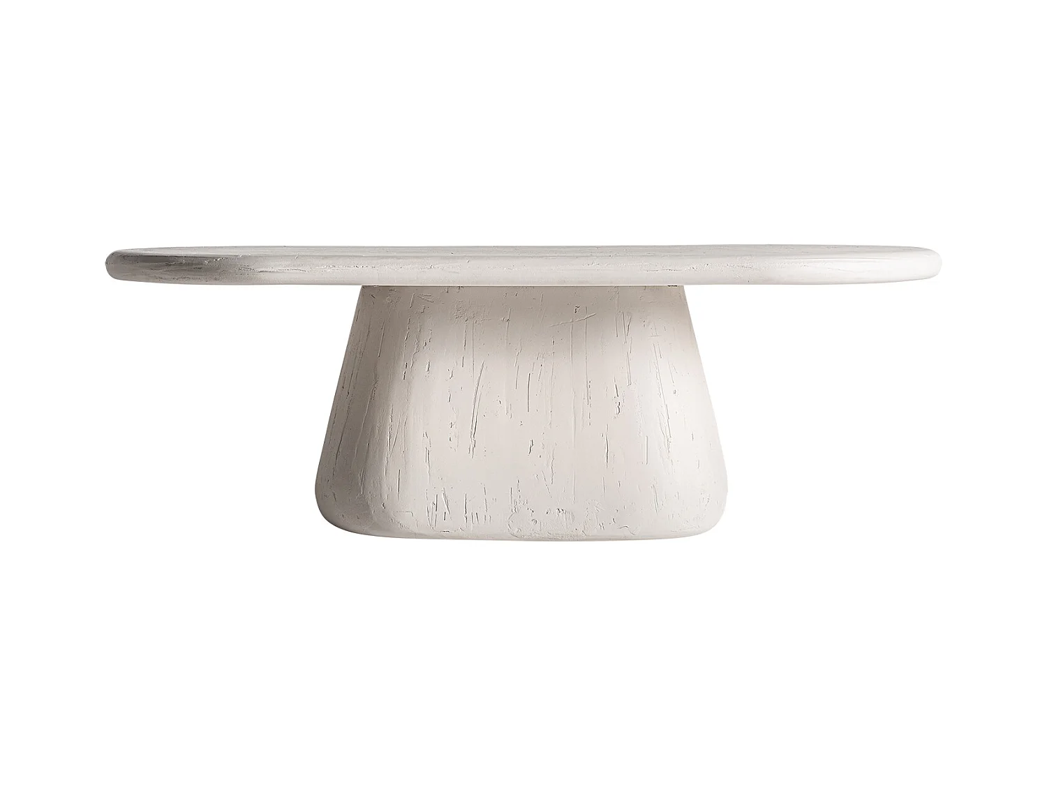 Table basse en bois de mangue blanc cassé 120x60x40 cm