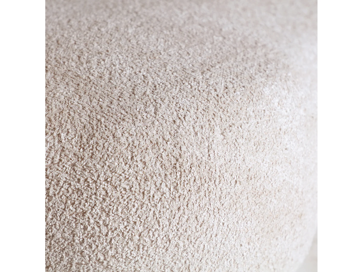 Sofa en polyester beige 191x91x76 cm