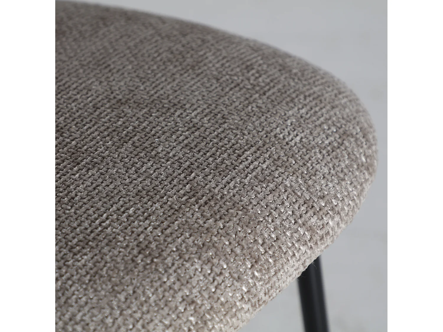 Chaise en polyester gris - lot de 2