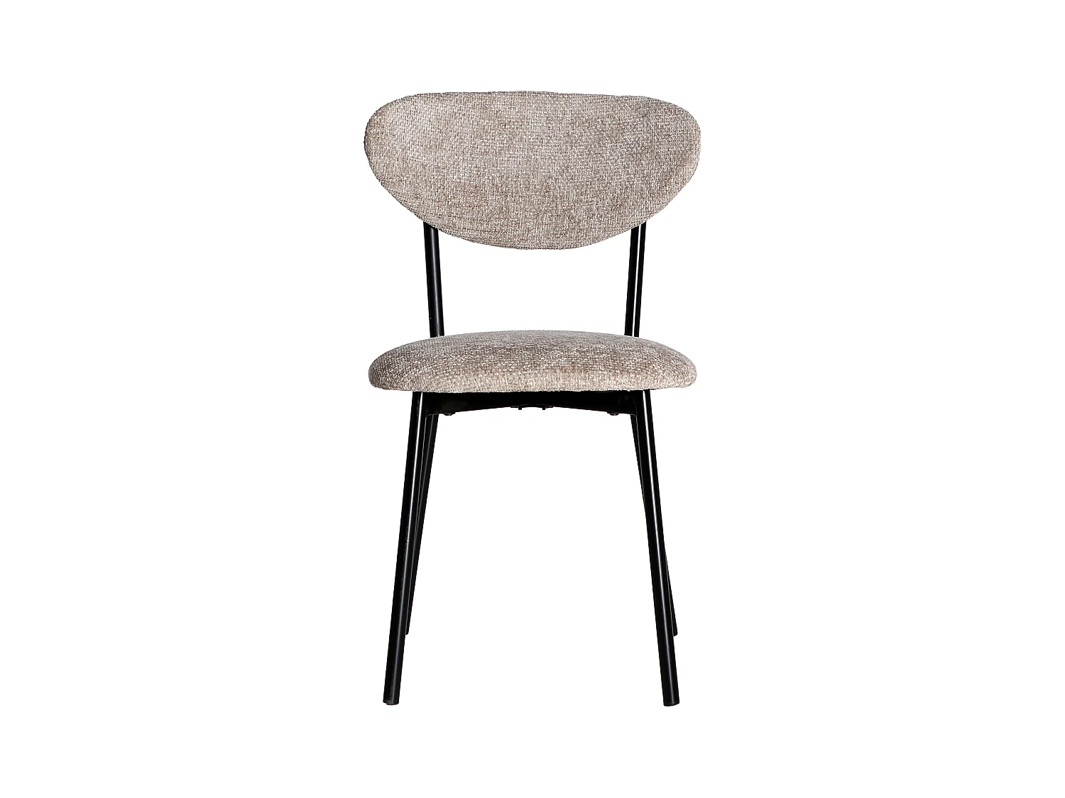 Chaise en polyester gris - lot de 2