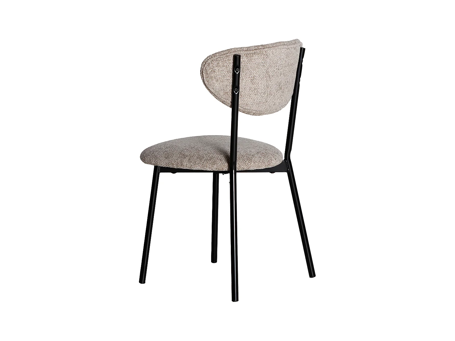 Chaise en polyester gris - lot de 2