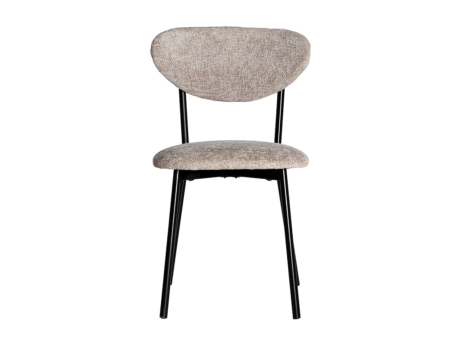 Chaise en polyester gris - lot de 2