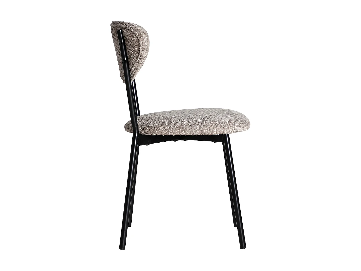 Chaise en polyester gris - lot de 2