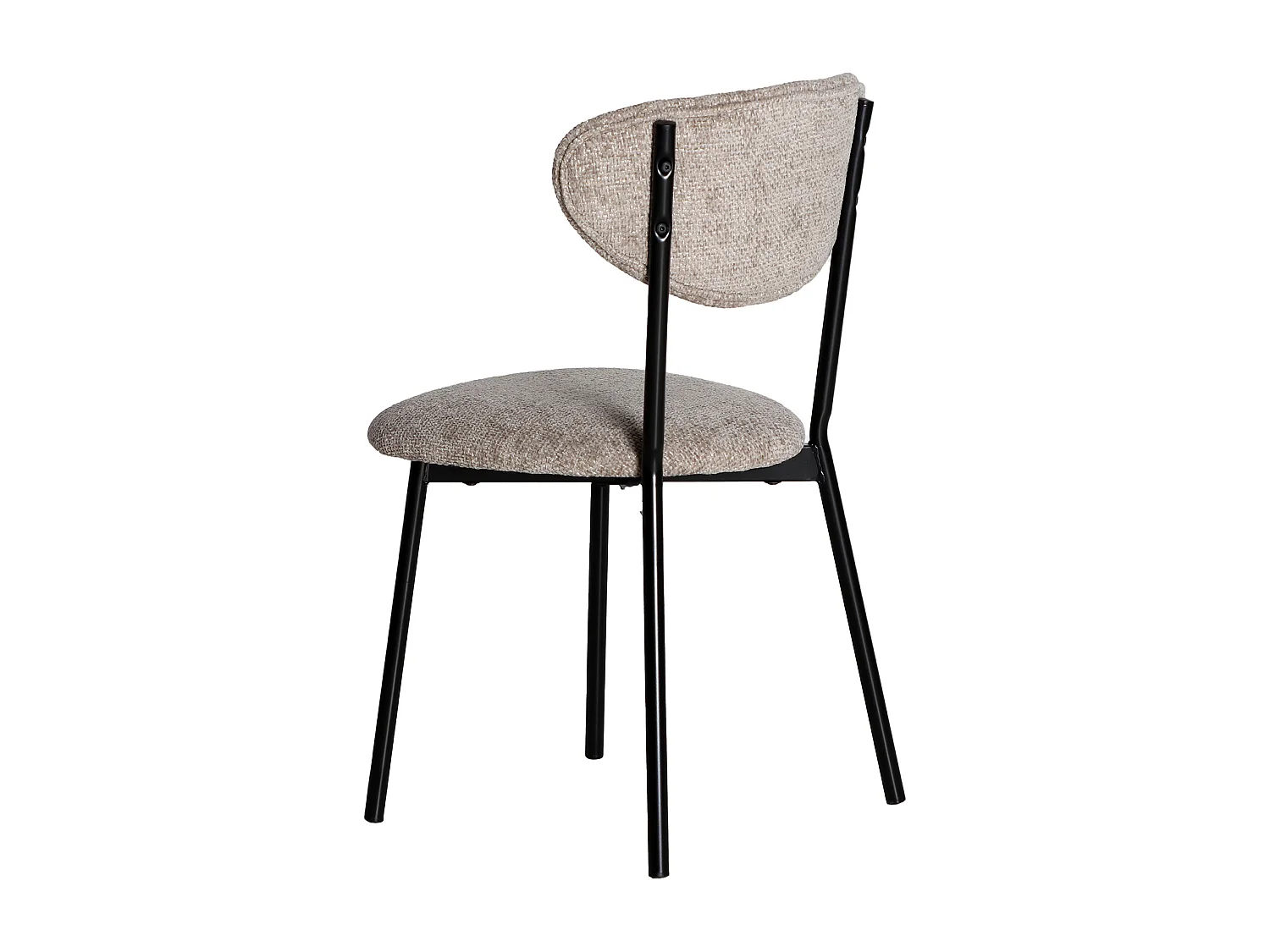 Chaise en polyester gris - lot de 2