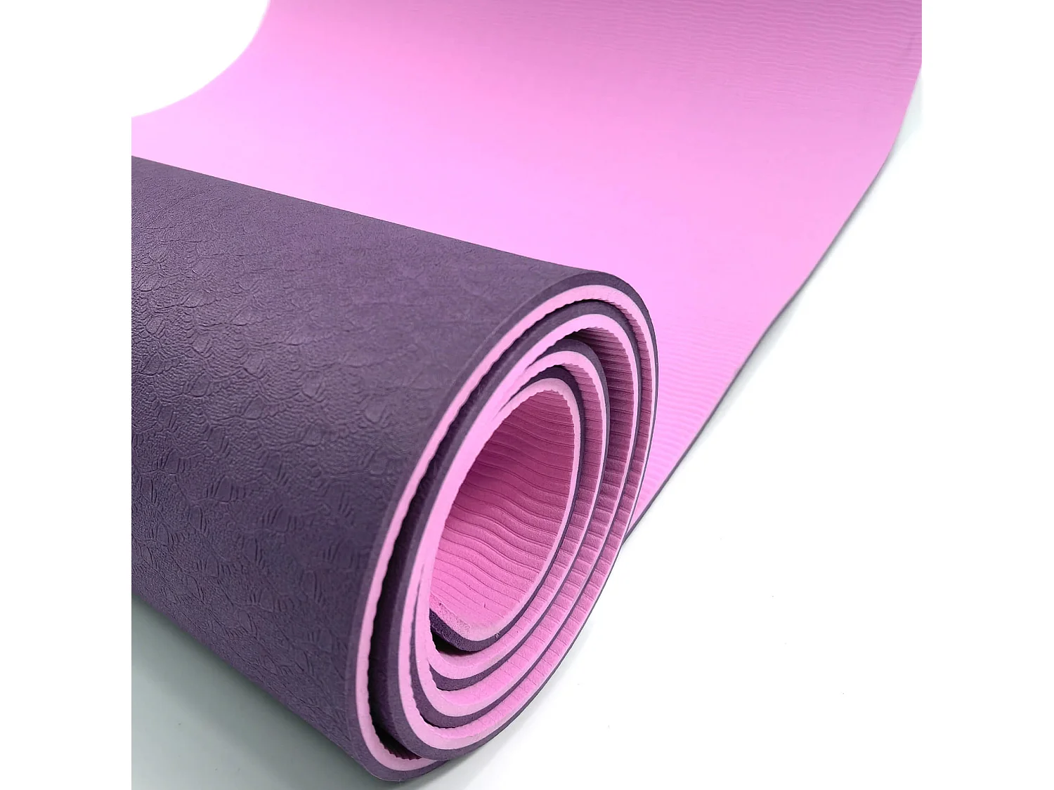Rebecca Mobili Tapis Fitness  Antidérapant Tpe Rose Violet 0,6x183x61