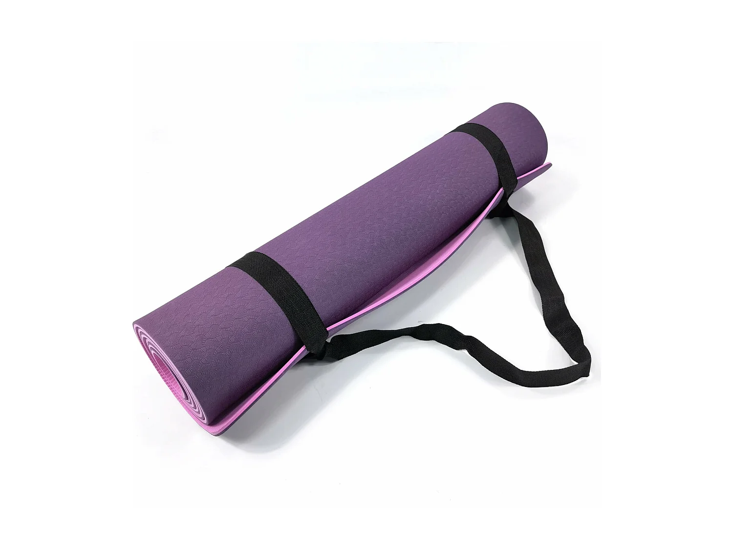 Rebecca Mobili Tapis Fitness  Antidérapant Tpe Rose Violet 0,6x183x61