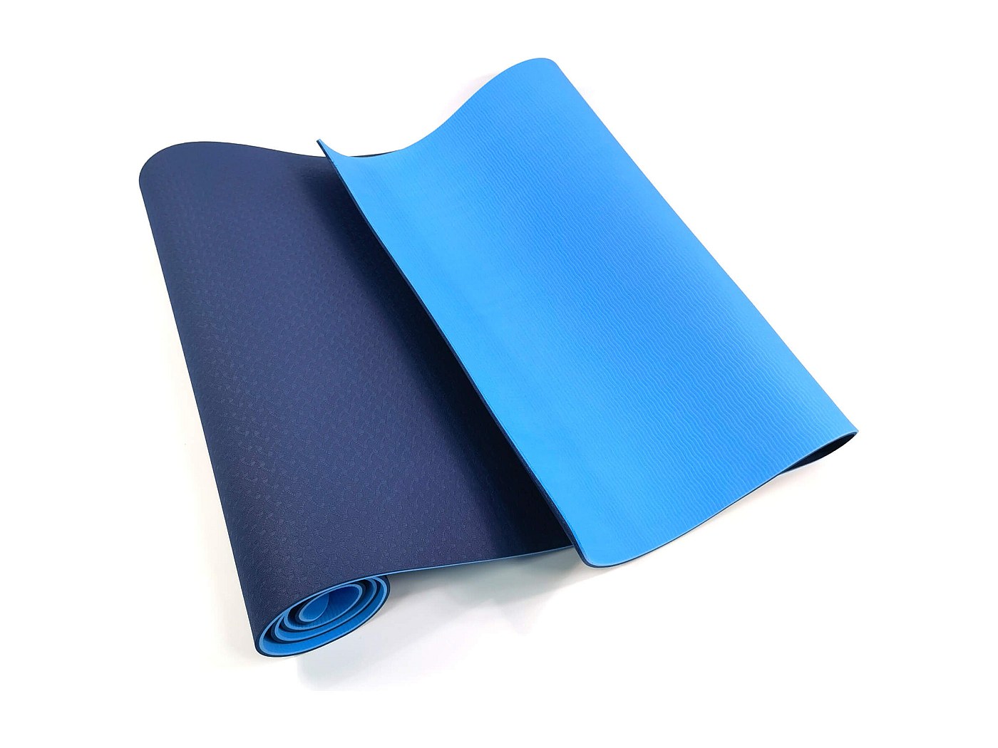 Tapis D'Exercice Bleu 10 Mm – Tapis De Fitness Antidérapant Multifonction Pour Yoga, Pilates, Étirements Et Planches