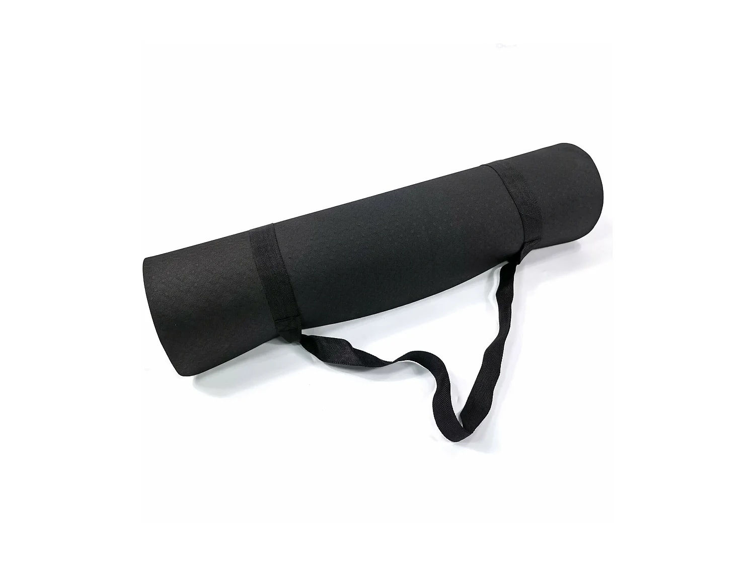 Rebecca Mobili Tapis Yoga Tapis Pilates Tpe Bicoloré Noir Gris 0,6x183x61