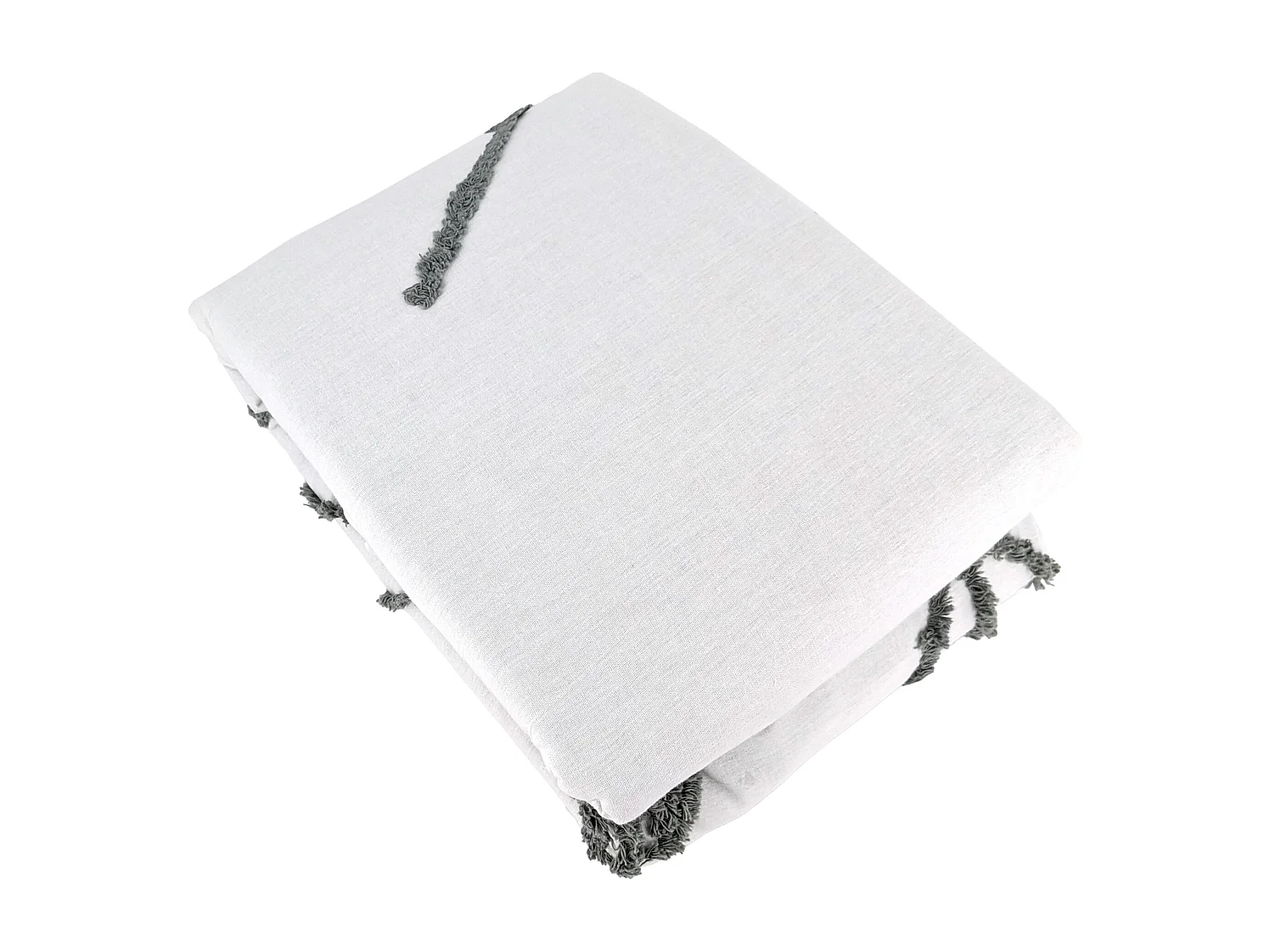 Parure de lit 3 pièces 260x240 cm HERBIER coton lavé