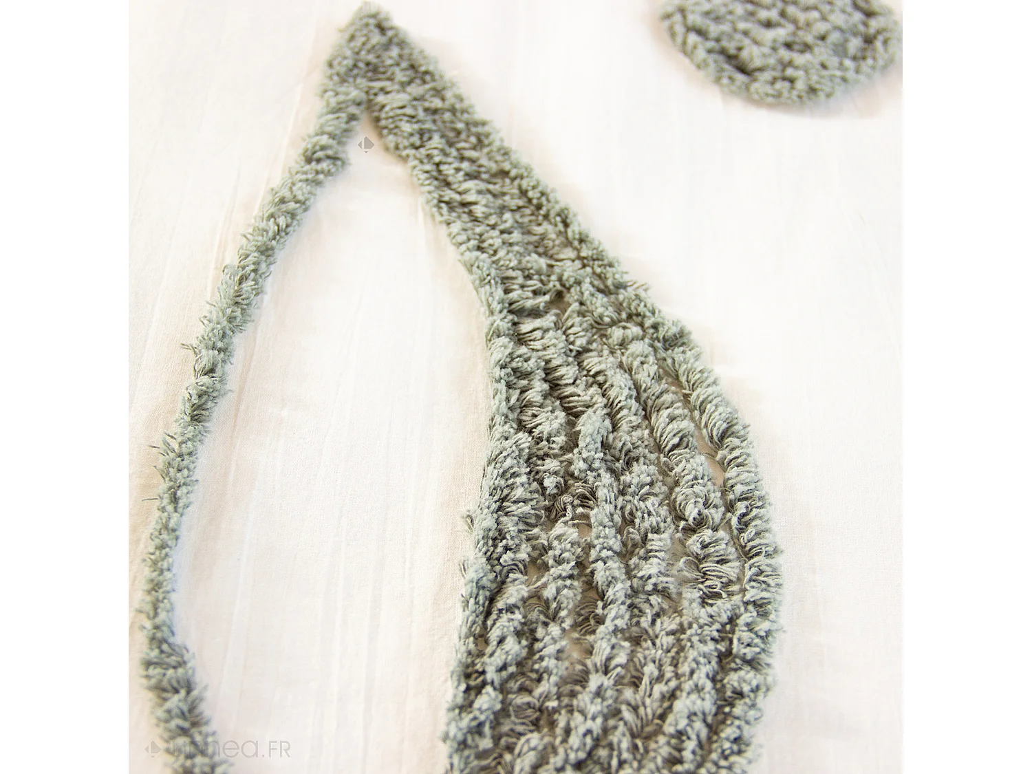 Parure de lit 3 pièces 240x220 cm HERBIER coton lavé