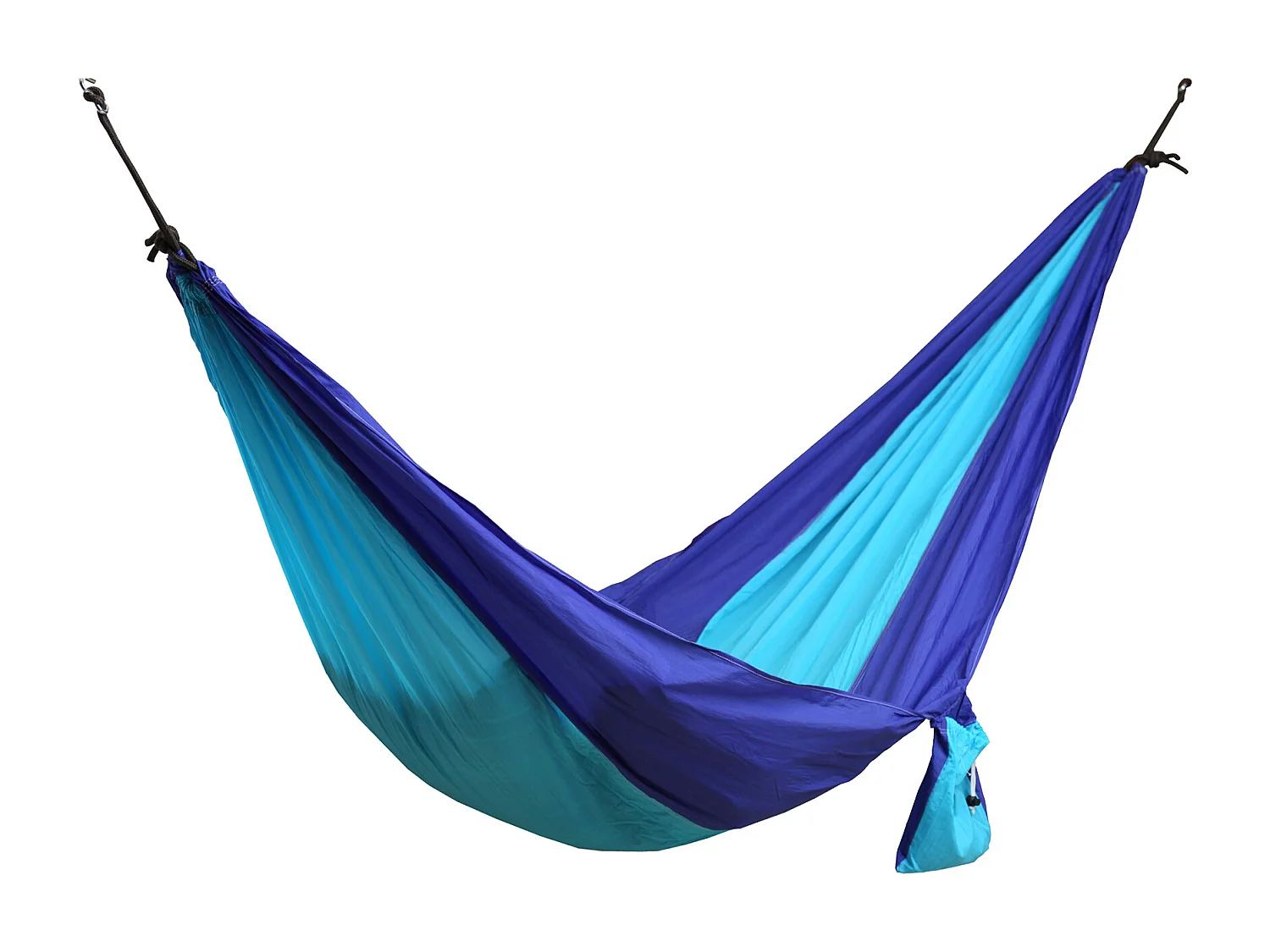 Rebecca Mobili Hamaca Azul Cuerdas de Nylon Lavables Mosquetones 275x136